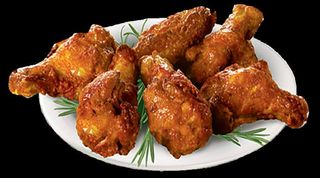 Piatto alette di pollo menù