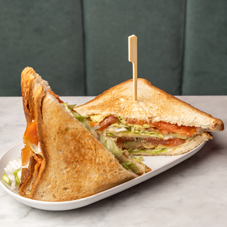 Salmon Club Sandwich