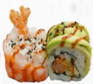  Uramaki Tempura langostino (8 Uds.)
