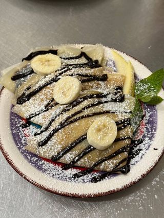 Млинці з бананом та шоколадом (300г)