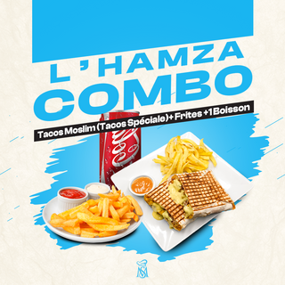 Tacos Moslim (Tacos Spéciale) + Frites + 1 Boisson