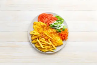 Omelete de camarão