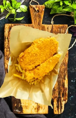 Snitel din pulpa de pui crispy