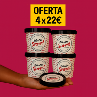Oferta 4 x 22€ Helados 500 ml