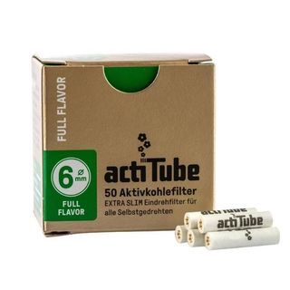 Filtre EXTRA SLIM Ø6mm, Carbon Activ - actiTube x50buc
