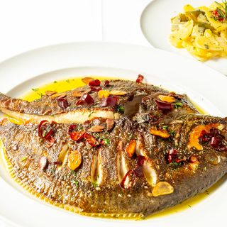 Rodaballo a la Donostiarra