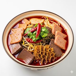 Sangue d'anatra in salsa piccante 毛血旺