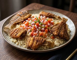 Poisson Grillé Thon & Attiéké