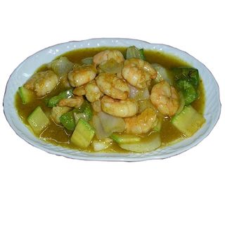 44. Gambas Con Salsa Curry
