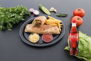 Rollo kebab z serem + Coca Cola 0,5L