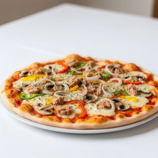 Pizza de atún y champiñones (36 cm.)