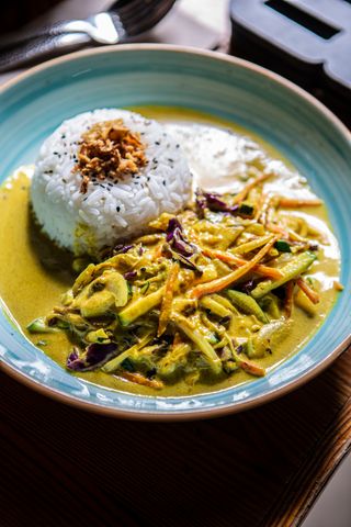 Curry tailandés de verduras