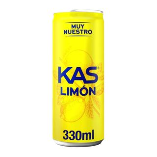 KAS Limón Refresco con gas sabor Limón Lata 330ml