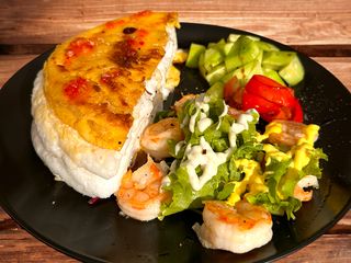 Омлет Пуляр з креветкою / Omelette Poulard con gamberi (250g)