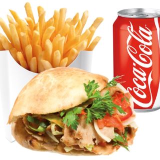 Menú Döner Pita Kebab Pollo