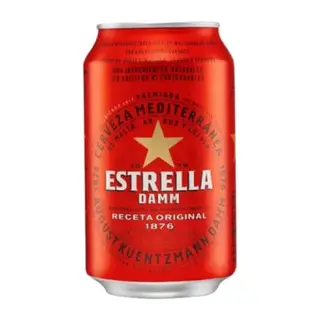 Estrella Damm Cerveza Lata 33Cl
