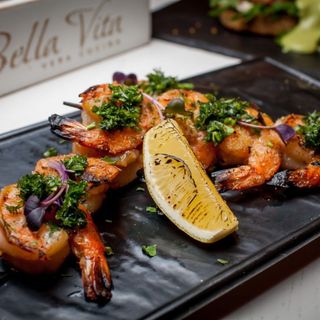 Креветки на хоспері з часником та зеленню ( 170/50 г)