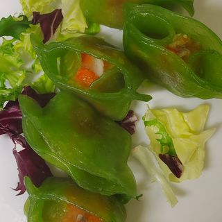 6 Gyoza vegano 5 pezzi ripieno con verdure miste al vapore