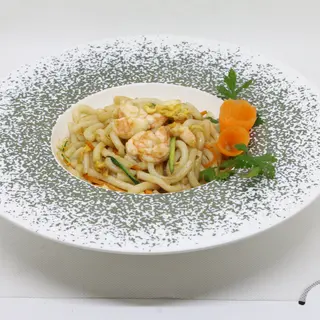 331 Udon con gamberi