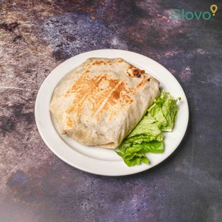 Tortilja burger+pomfrit