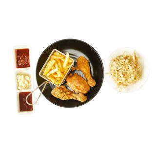 Crispy Chicken With Chips