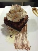 Brownie Con Nata (Sin Gluten)