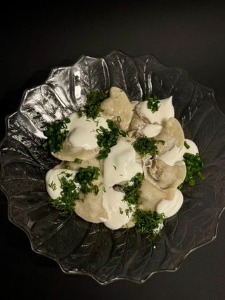 Вареники з телячою щокою