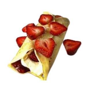Crepe De Fresas Con Nata