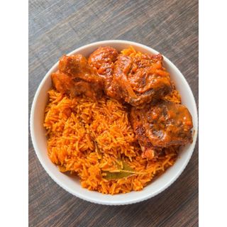Basmati Jollof Rice & Half Fryer Chicken