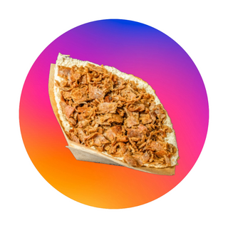 Kebab bułka - samo mięso 