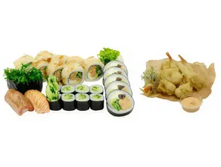 Grill set + owoce morza w tempurze