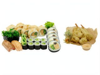 Grill Set z Owocami Morza w Tempurze