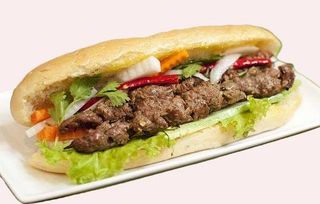 Baguette seekh kebab