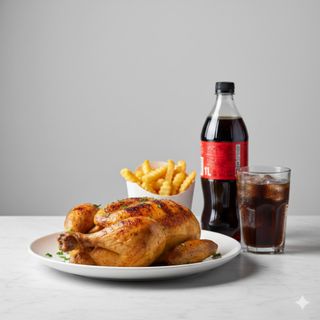 Pollo a la parrilla entero