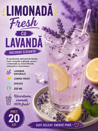 Limonadă Fresh Lavandă 250ml