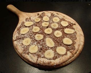 Pizza banane nutela 