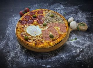 Quattro Stagioni pizza 24cm