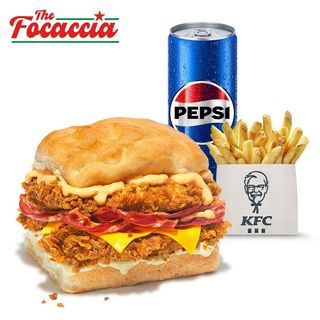 Menu Double Focaccia all'Americana