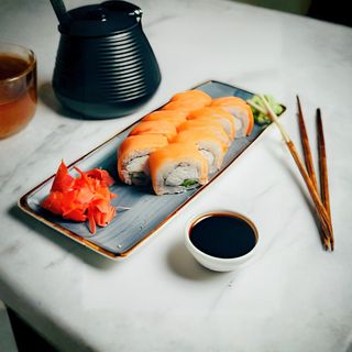 Ролл "Филадельфия" с огурцом (10 шт.)