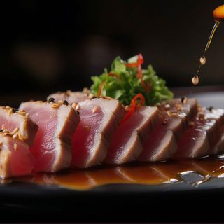 12B. Tataki Atún Con Salsa Teriyaki 