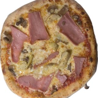 Pizza prosciutto e funghi