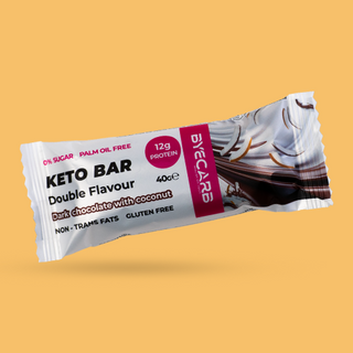 Keto Bar al Cioccolato Fondente e Cocco - Senza Glutine