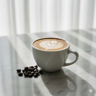 Café especialidad con leche