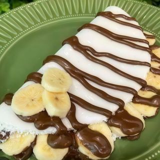 Tapioca de Banana e Nutella