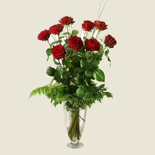 9 rose rosse