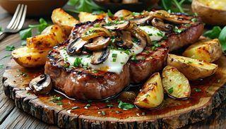 Cotlet ciobanesc cu cartofi copti