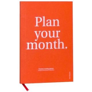 Planificador Perpetuo Octagon Design A5 Plan Your Month Mes Visto Naranja - 8474474745026