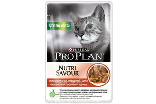 Purina Pro Plan Sterilised - вологий корм для стерилізованих котів з яловичиною, 85 г