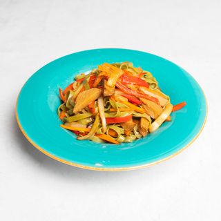 Fettucine sa seitanom u zobenom vrhnju