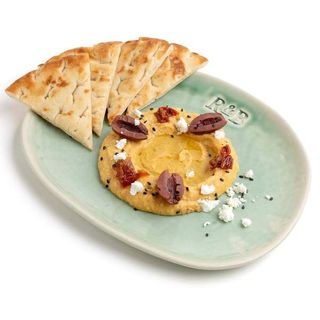 Tapa de hummus de calabaza